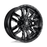 Fuel 1PC D595 SLEDGE Gloss Black Milled wheel
