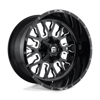 Fuel 1PC D611 STROKE Gloss Black Milled wheel