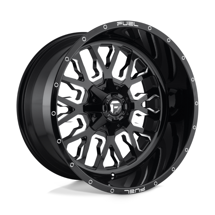 Fuel 1PC D611 STROKE Gloss Black Milled wheel