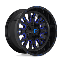 Fuel 1PC D645 STROKE Gloss Black Blue Tinted Clear wheel