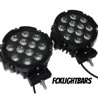 7-Inch FCK RP-RF Round LED Light Pod