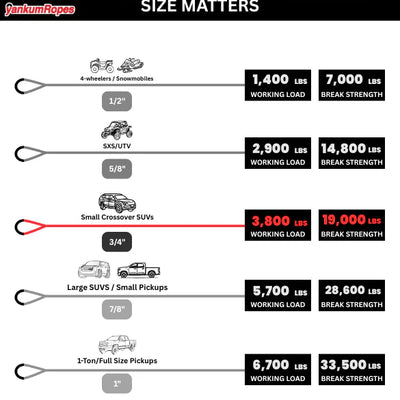 3/4" Kinetic Recovery Rope
