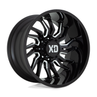 XD XD858 TENSION Gloss Black Milled wheel