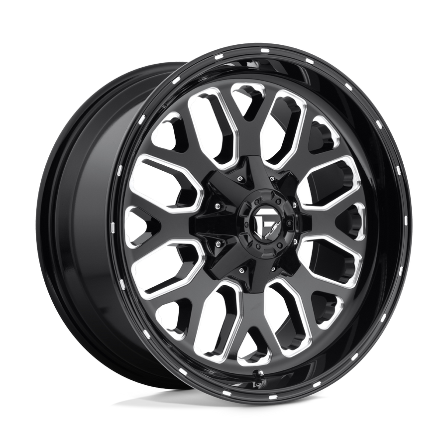 Fuel 1PC D588 TITAN Gloss Black Milled wheel