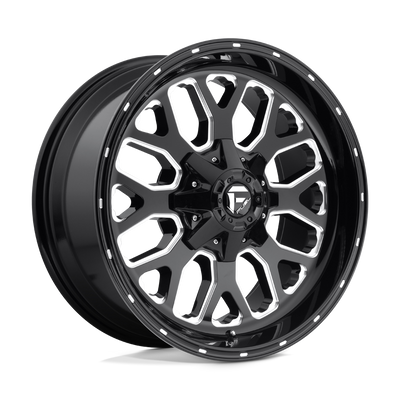 Fuel 1PC D588 TITAN Gloss Black Milled wheel