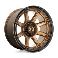 XD XD863 Matte Bronze W/ Black Lip wheel