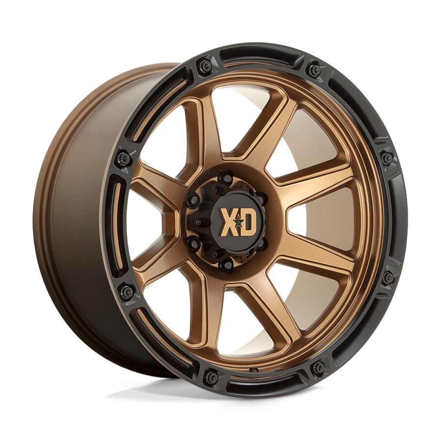 XD XD863 Matte Bronze W/ Black Lip wheel