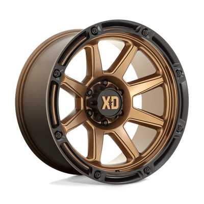 XD XD863 Matte Bronze W/ Black Lip wheel