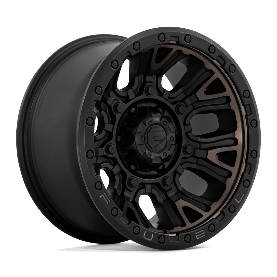 Fuel 1PC D824 TRACTION Matte Black W Double Dark Tint wheel