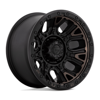 Fuel 1PC D824 TRACTION Matte Black W Double Dark Tint wheel