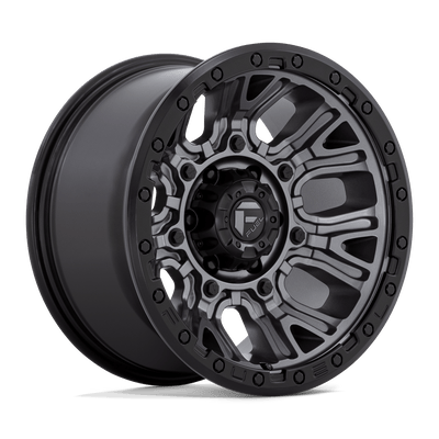 Fuel 1PC D825 TRACTION Matte Gunmetal W/ Black Ring wheel