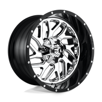 Fuel 2PC D211 TRITON Chrome Plated Gloss Black Lip wheel