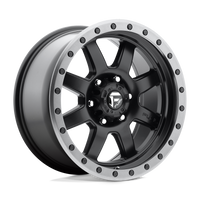 Fuel 1PC D551 TROPHY Matte Black Gun Metal Ring wheel