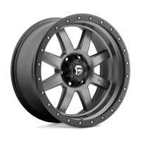 Fuel 1PC D552 TROPHY Matte Gunmetal Black Bead Ring wheel