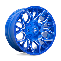 Fuel 1PC D770 TWITCH Anodized Blue Milled wheel