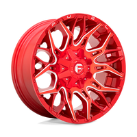 Fuel 1PC D771 TWITCH Candy Red Milled wheel