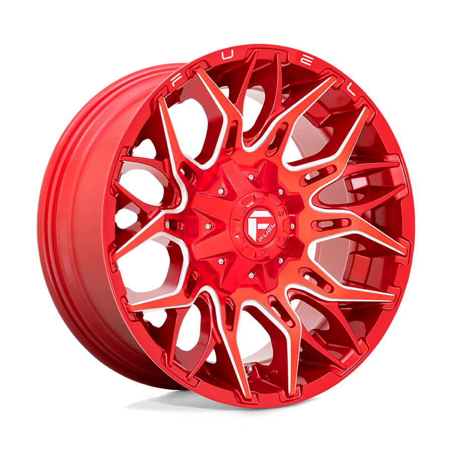 Fuel 1PC D771 TWITCH Candy Red Milled wheel