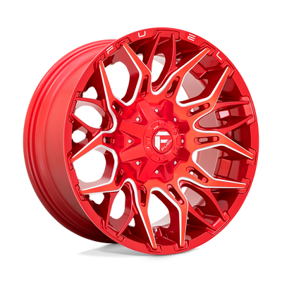 Fuel 1PC D771 TWITCH Candy Red Milled wheel