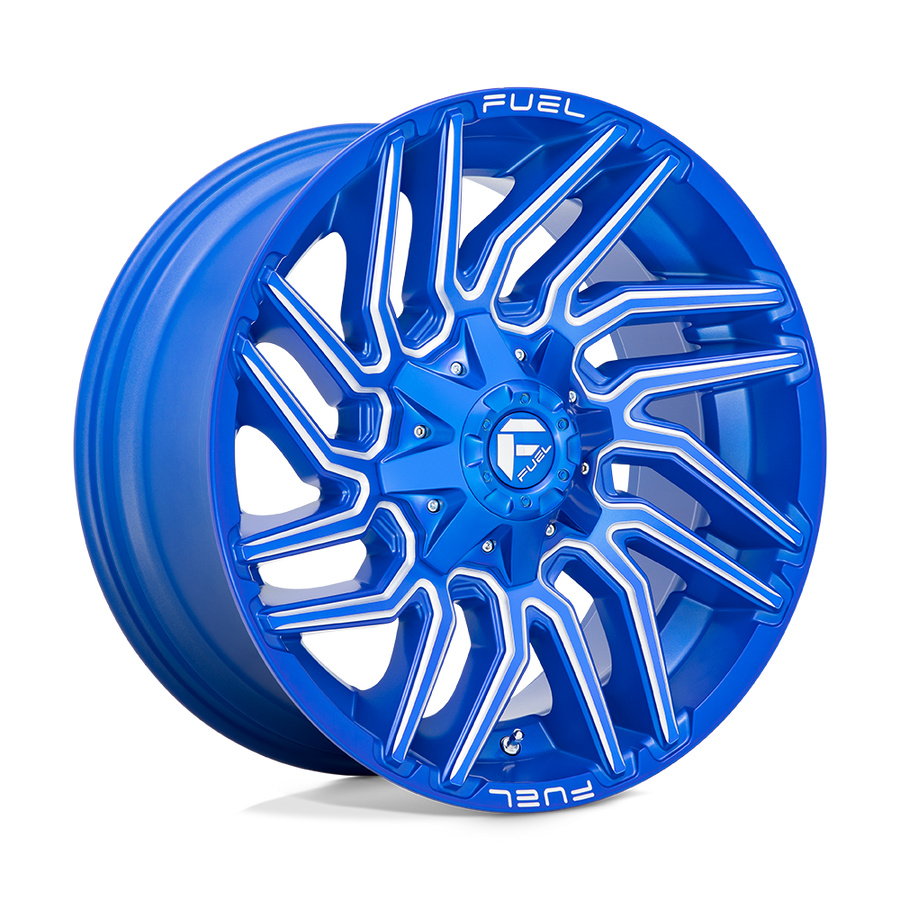 Fuel 1PC D774 TYPHOON Anodized Blue Milled wheel