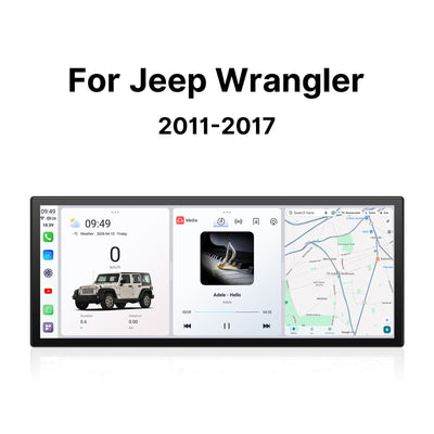 Youducar 12.3-Inch Android Head Unit for Jeep Wrangler JK (2011-2017) | Rugged Touchscreen with Wireless CarPlay & Android Auto