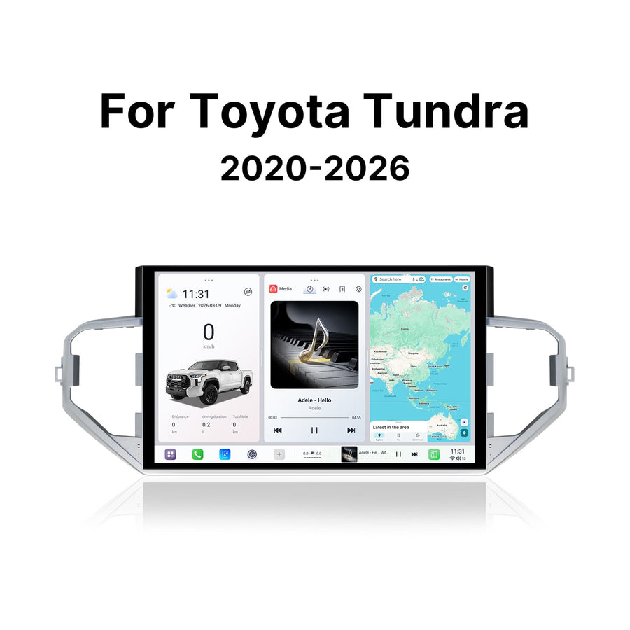 USA Warehouse in Stock [8G+256G] Youducar 14.6-Inch Android Head Unit for Toyota Tundra 2020-2026 | Giant Touchscreen Command Center with Wireless CarPlay & Android Auto