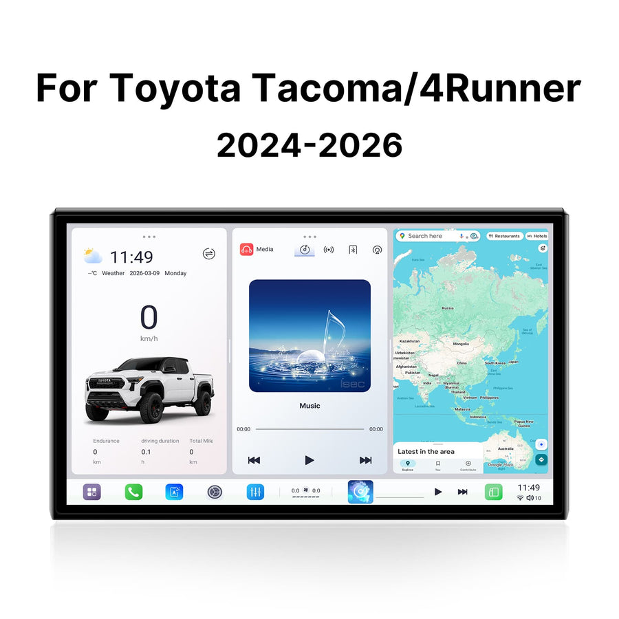 USA Warehouse in Stock [8G+256G] Youducar 14.6-Inch Android Head Unit for Toyota Tacoma 2024 | Giant Touchscreen with Wireless CarPlay & Android Auto