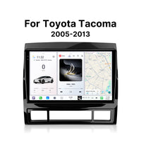 Youducar 9.5'' HD Android Display + Gloss Painted Frame for Toyota Tacoma 2005-2013, Wireless CarPlay Navi Upgrade