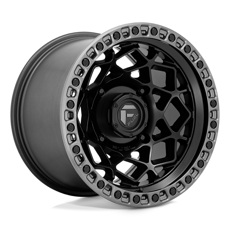 Fuel UTV D783 UNIT UTV Matte Black W/ Gunmetal Ring wheel