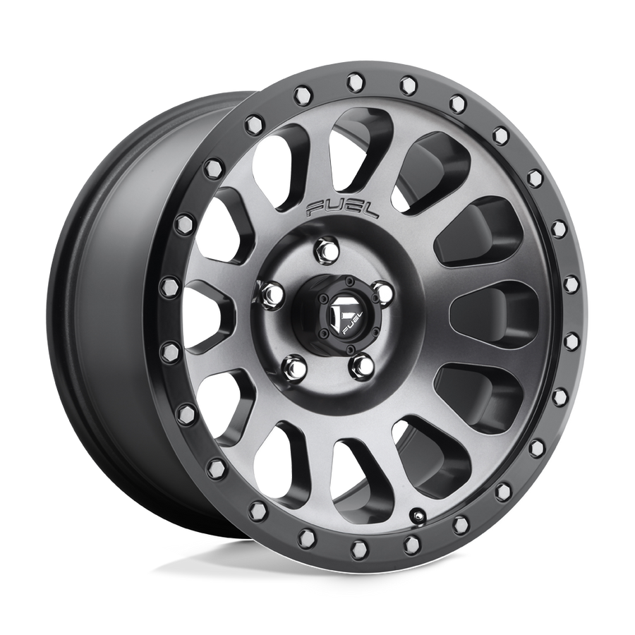 Fuel 1PC D601 VECTOR Matte Gunmetal Black Bead Ring wheel