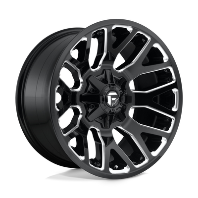 Fuel 1PC D623 WARRIOR Gloss Black Milled wheel