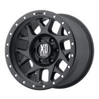 XD XD127 BULLY Matte Gray W/ Black Ring wheel