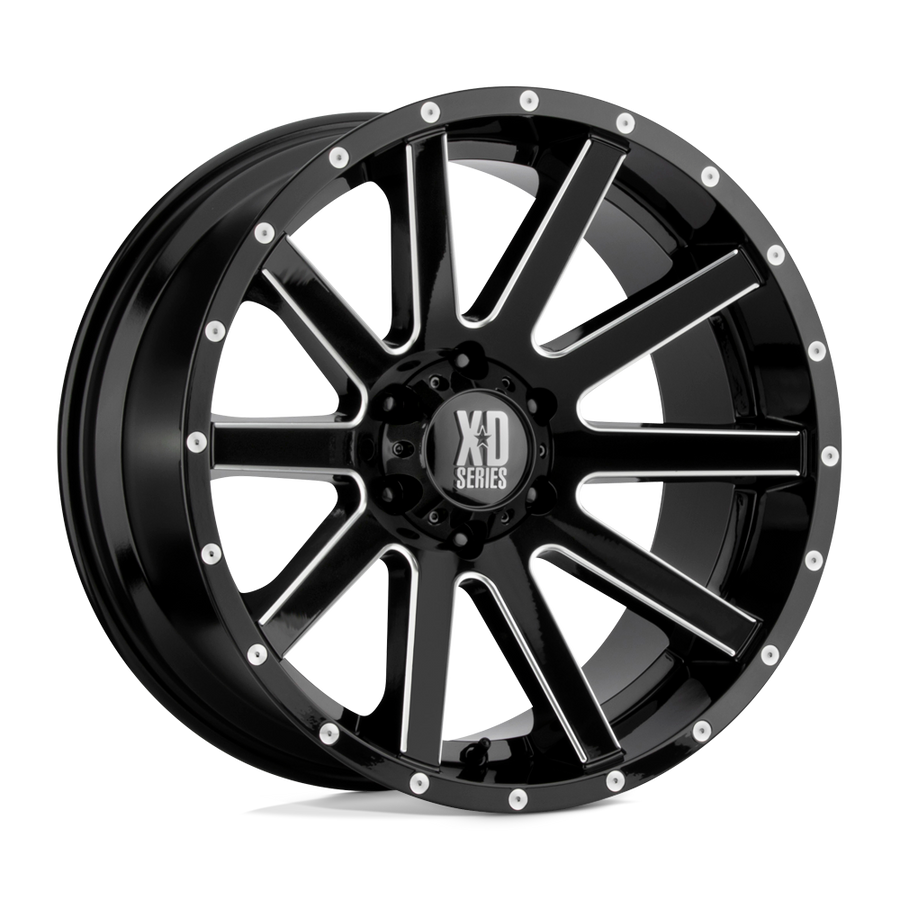 XD XD818 HEIST Gloss Black Milled wheel
