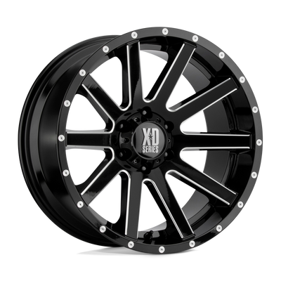 XD XD818 HEIST Gloss Black Milled wheel