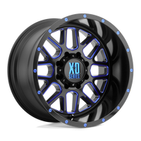 XD XD820 GRENADE Satin Black Mill W/ Blue Tint wheel