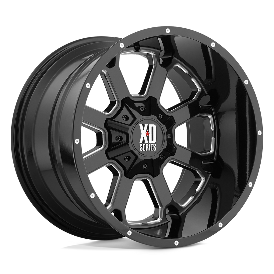 XD XD825 BUCK 25 Gloss Black Milled wheel