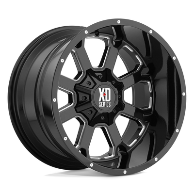 XD XD825 BUCK 25 Gloss Black Milled wheel