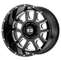 XD XD828 DELTA Gloss Black Milled wheel