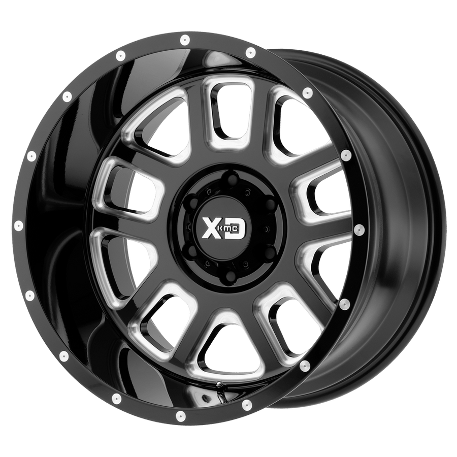 XD XD828 DELTA Gloss Black Milled wheel