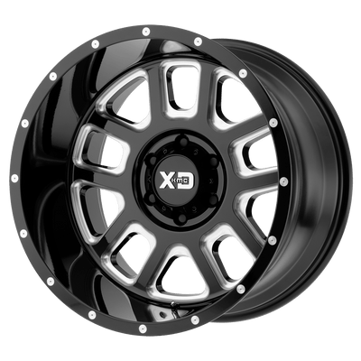 XD XD828 DELTA Gloss Black Milled wheel