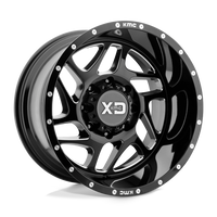 XD XD836 FURY Gloss Black Milled wheel