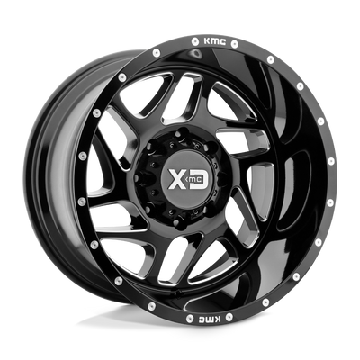 XD XD836 FURY Gloss Black Milled wheel