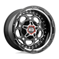 XD XD837 DEMODOG Gloss Black Milled wheel