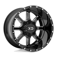 XD XD838 MAMMOTH Gloss Black Milled wheel