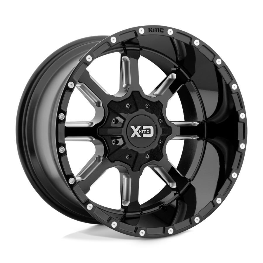 XD XD838 MAMMOTH Gloss Black Milled wheel