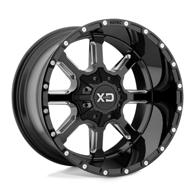 XD XD838 MAMMOTH Gloss Black Milled wheel