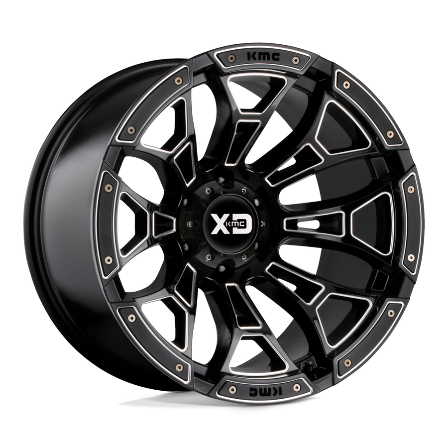 XD XD841 BONEYARD Gloss Black Milled wheel