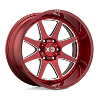 XD XD844 PIKE Brushed Red W/ Milled Accents wheel
