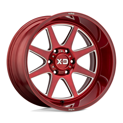 XD XD844 PIKE Brushed Red W/ Milled Accents wheel