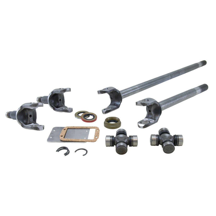 Yukon Gear & Axle Chromoly Front Axle Kit Dana 44 Both Sides 27/30 Spline 1310 U-Joints D44 27/30 Spline 4340 Front Axle Kit W/ 297X Tj Rubicon Yukon Gear