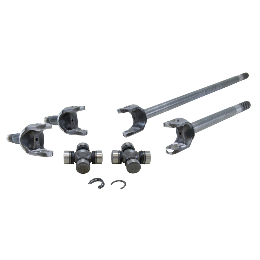 Yukon Gear & Axle Chromoly Front Axle Kit For Dana 30 Diff 27/30 Spline 1310 U-Joint D30 30 Spline F.Ax Kit W/297X 84-01XJ 87-06WRGLR 92-04 Zj/ Wj(Assm Req) Axle Yukon Gear